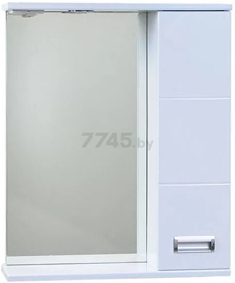 Шкаф с зеркалом для ванной EMMY Монтана 60 правый (mont60mir1-r) - Фото 2